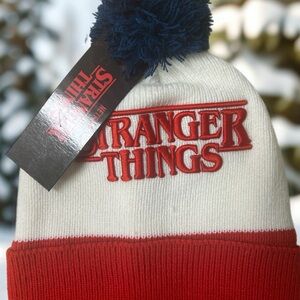 Stranger Things Red and White Beanie
